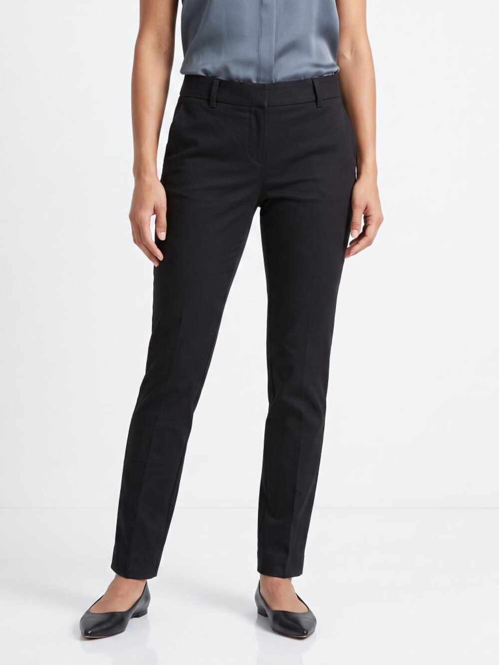 *Calvin Klein Black Slim-Fit Ankle Dress Pants